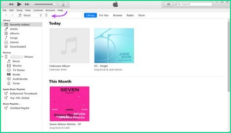 How do I upload music from iTunes to my iPod?